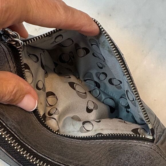 Coach Poppy Hippie Collection Metallic Leather Shoulder Crossbody Bag Y2K - Picture 12 of 16